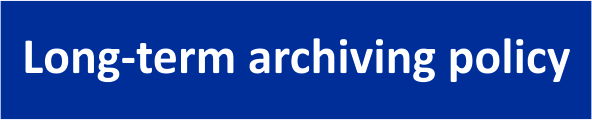 Long-term archiving policy